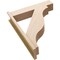 Ekena Millwork 7 1/2-in W x 32-in D x 40-in H Funston Block Rough Cedar Woodgrain TimberThane Outlooker, Primed Tan OUTUR075X32X40FST44RCPR - alternate 2